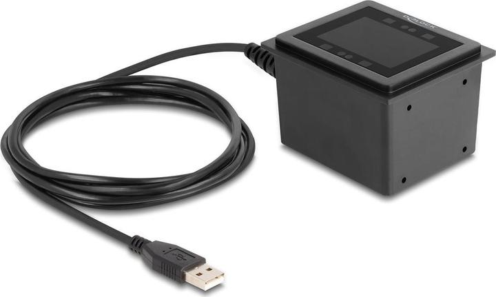 Produktbild Delock USB Barcodescanner 1D und 2D kabelgebunden für den stationären Einbau (1D-Barcodes, 2D-Barcodes)