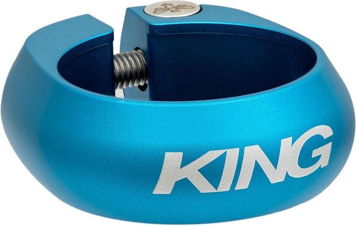 Actual product image Chris King Seatpost Collar, 31.8mm, matte turquoise