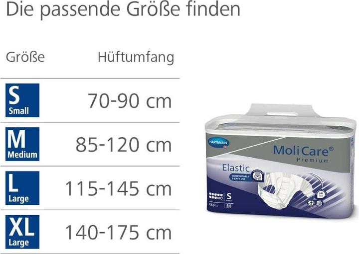 Produktbild MoliCare Elastic 9 Inkontinenz Slip (26 x, M)