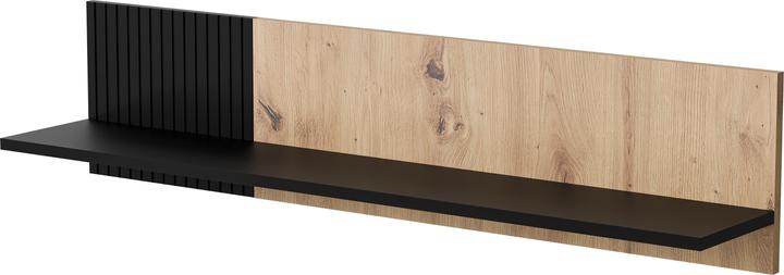 Produktbild Cama MERCI Regal 110x20x25 schwarz/Eiche artisan (110 x 20 x 25 cm)