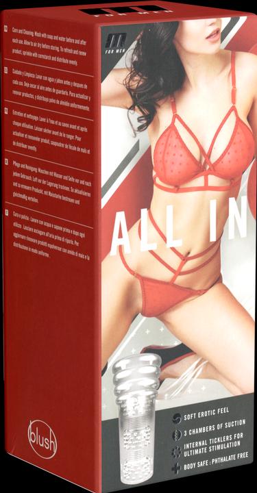 Actual product image Blush AllInOneMasturbator Transparent