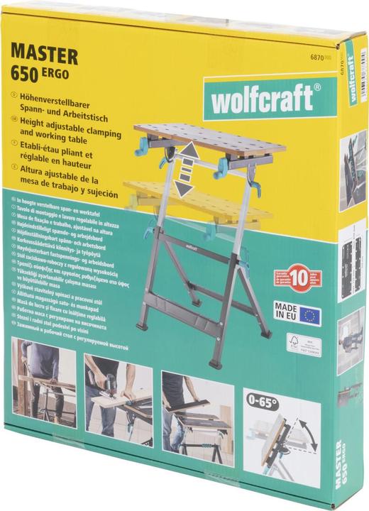 Actual product image wolfcraft wolfcraft 1 MASTER 650 ERGO Spanntisch (65 cm, 72 cm)