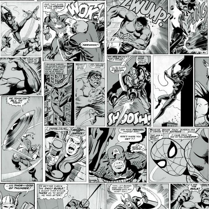 Actual product image Comic Strip Wallpaper (53 x 1000 cm)
