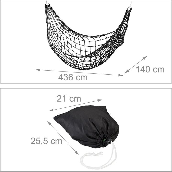 Produktbild Relaxdays Netzhängematte (120 kg)
