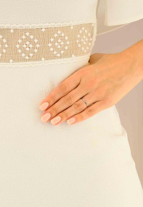 Actual product image Muau Wedding ring (52, 950 Platinum)