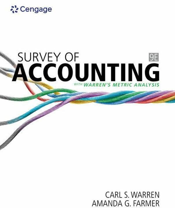 Produktbild Survey of Accounting (Englisch, Warren Carl, Farmer Amanda, 2020)