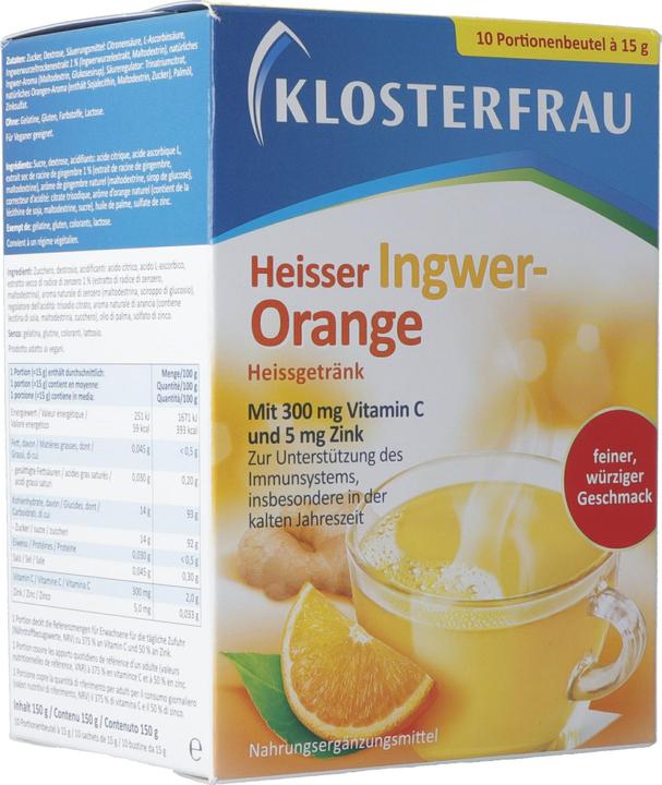 Produktbild Klosterfrau Heissgetränk Heisser Ingwer-Orange (neu) (10 Stück, Beutel, 192 g)