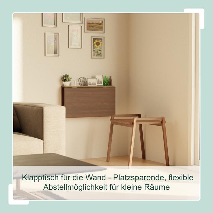 Immagine prodotto Relaxdays Tavolo a parete pieghevole (60 x 40 x 27 cm)