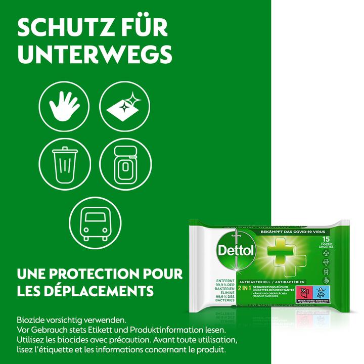 Produktbild Dettol 2in1 Desinfektions-Tücher