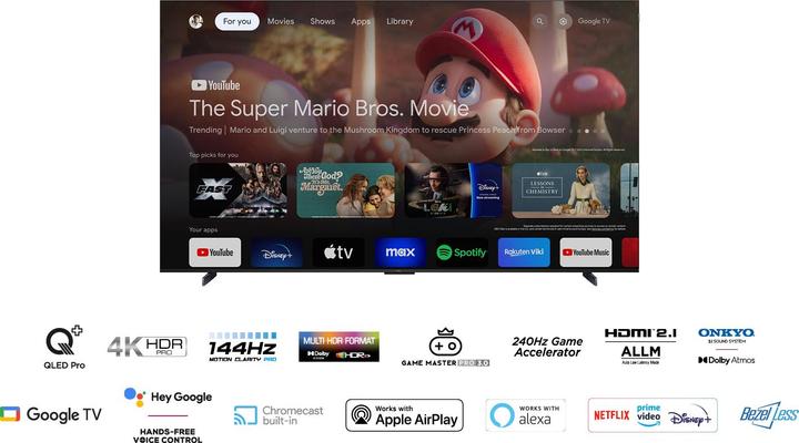 TCL 98C69B Ultra HD HDR QLED TV 98 (249 cm) (98", QLED, 4K, 2024)