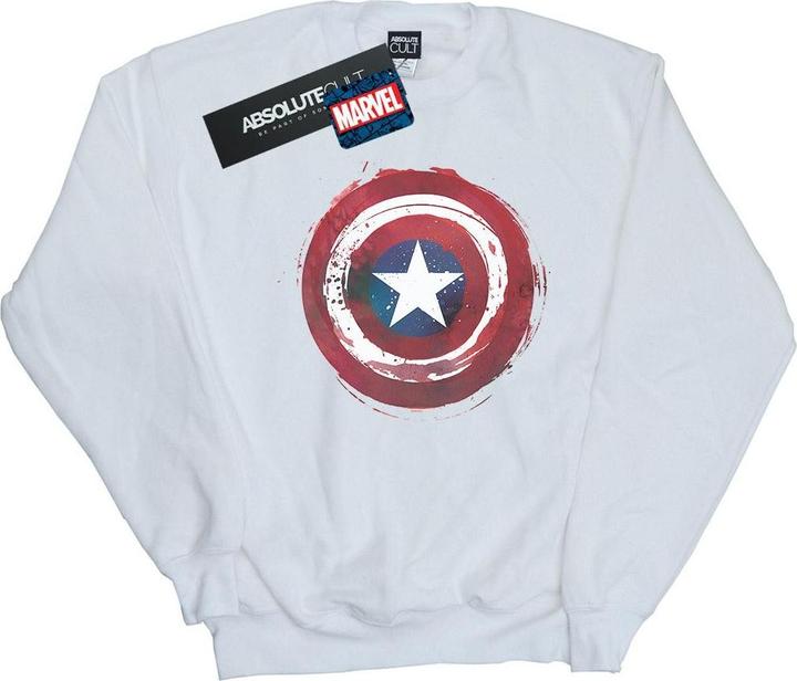 Immagine prodotto Captain America Splatter Shield Felpa Uomo (L)
