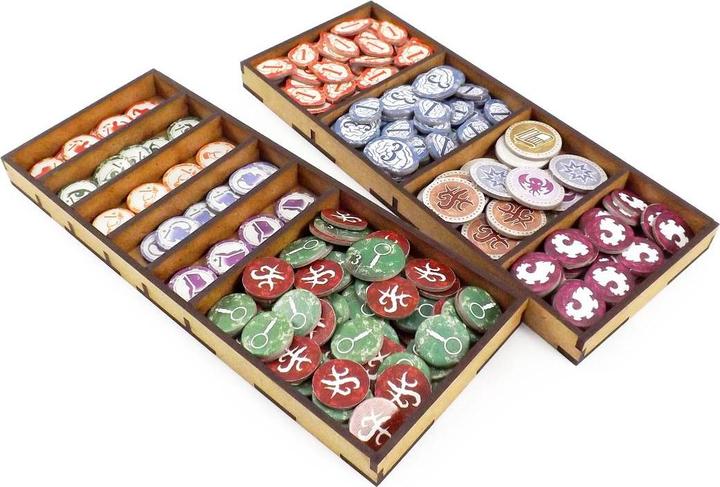 Actual product image Feldherr ARKH - Board game organiser for Arkham Horror 3rd Edition and expansion Midnight (Wood)