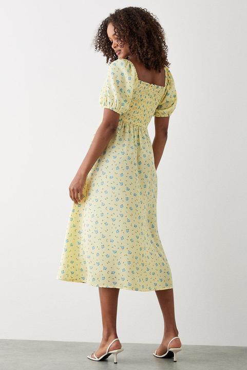 Produktbild Dorothy Perkins Ditsy Print Gerafftes Midikleid (42 D)