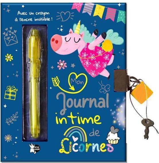 Image du produit Mon journal intime de licornes : avec un crayon à l'encre invisible! (Collectif, Français)