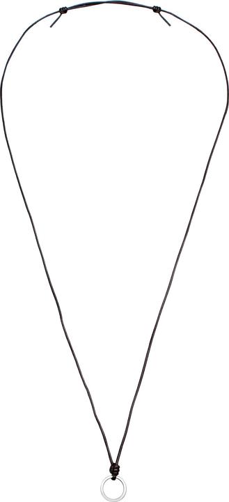 Image du produit Elli Collier support de breloques bande textile argent 925 (Argent sterling 925, Cuir, Pas de pierre précieuse)