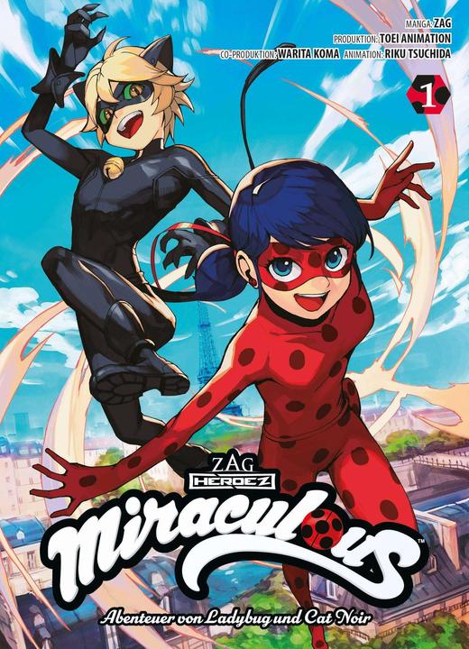 Produktbild Panini Miraculous - Die Abenteuer von Ladybug und Cat Noir (Manga) (Deutsch, Riku Tsuchida, Dorothea Klepper, Zag, Warita Koma, 2022)