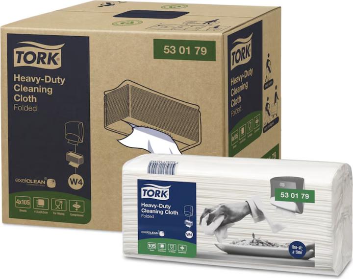 Tork Extra Starke Reinigungstücher Weiss W4, Mehrzweck, 4 x 105 Tücher 530179 Anzahl: 420St. (420 Stk.)