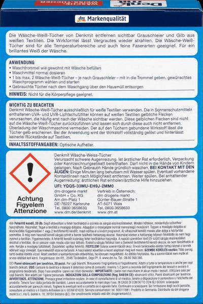 Produktbild dm Denkmit Wäsche-Weiss-Tücher (20 Waschgänge, Tücher)