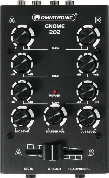 Image du produit Omnitronic Table de mixage DJ Gnome E-202 (Contrôleur DJ)