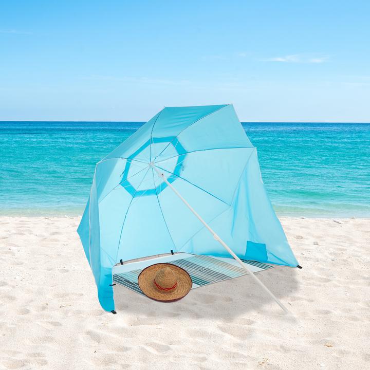 Produktbild Relaxdays Strandmuschel 2 in 1 (1.80 m)