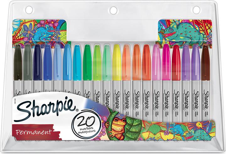 Sharpie Permanent Marker Set ”Electro Pop” (Multicolor, 1 mm, 20 x)
