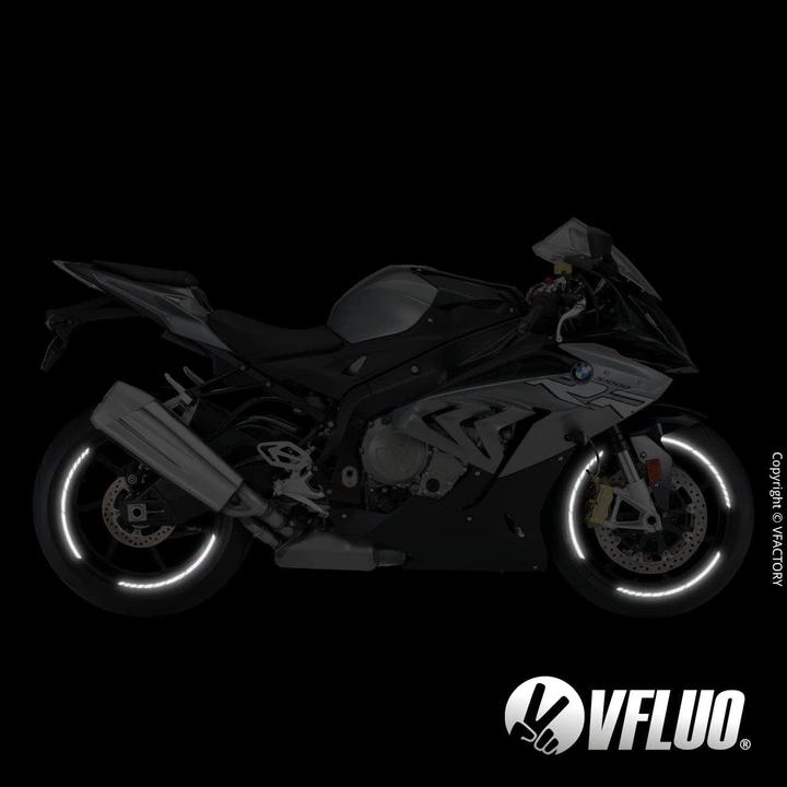 Image du produit VFluo 2er-Set Reflektierende Motorrad-Felgenaufkleber