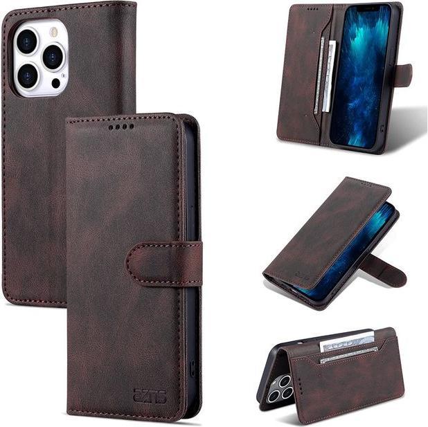 Produktbild MU Classic Retro Leder Bookcover Hülle (Apple iPhone 13 Pro Max)