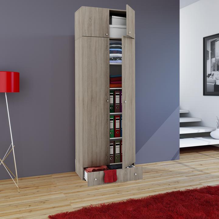 Produktbild VCM Holz Mehrzweckschrank Serie Vandol mit Drehtüren (70 x 40 cm)