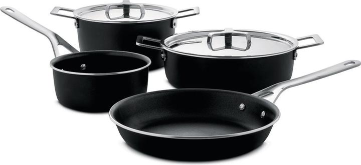 Immagine prodotto Alessi Pentole e padelle, set da 6 pezzi (Set di pentole e padelle da cucina, Acciaio inossidabile)