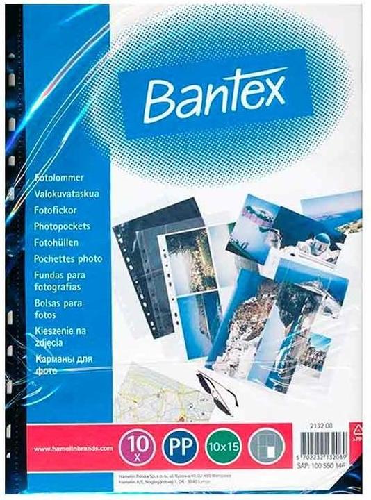 Produktbild Bantex Fototaschen 10x15 cm schwarz/klar - (10 Stk.) (10 x 15 cm, 10 x)