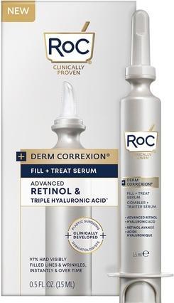 Produktbild Roc Derm Correxion Serum Fill + Treat for Face, Neck, & Jawline Faltenfüller Advanced Retinol & Tr (15 ml)