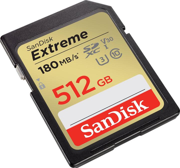 Produktbild SanDisk Extreme (512 GB, SDXC, U3, UHS-I)