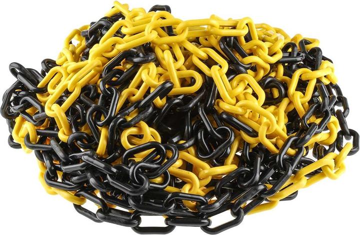 Produktbild Rs Pro Kunststoff-Kette 8mm, schwarz/gelb (25 m)