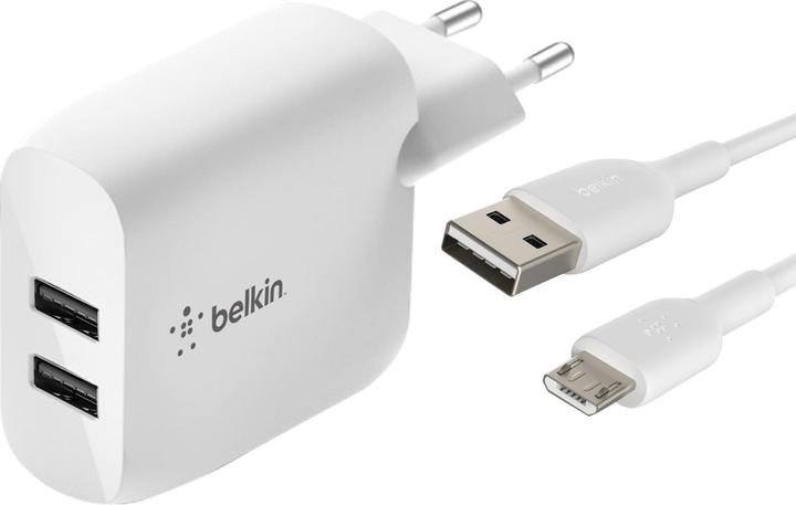 Immagine prodotto Belkin Caricatore doppio USB-A, 24W incl. cavo micro USB 1 (12 W)