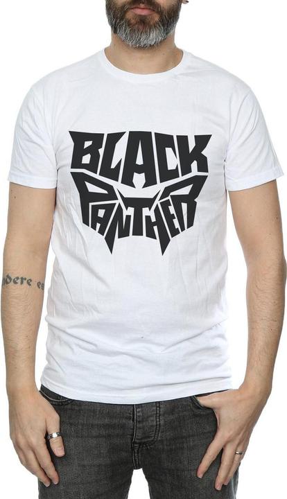 Immagine prodotto Maglietta Black Panther Uomo con emblema con parola (3XL)