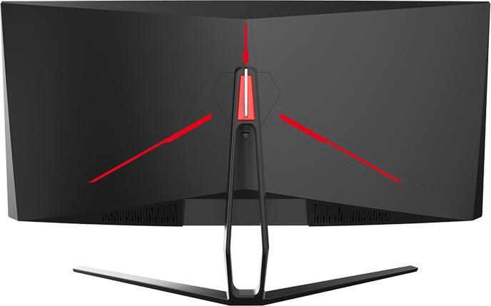 Actual product image Itek Ecran incurvé 34" GGC UWQHD (Noir) 165Hz (3440 x 1440 pixels, 34")