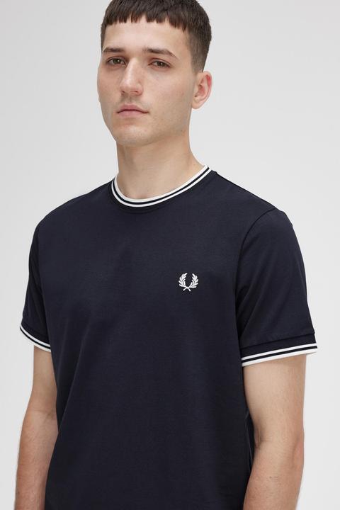 Produktbild Fred Perry Twin Tipped T-Shirt black (L)