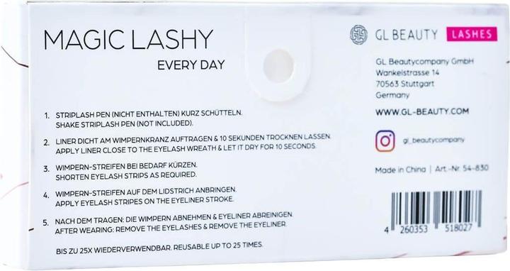Valeurs nutritives et ingrédients GL Beauty Magic Lashy Every Day (Applicateur de cils)