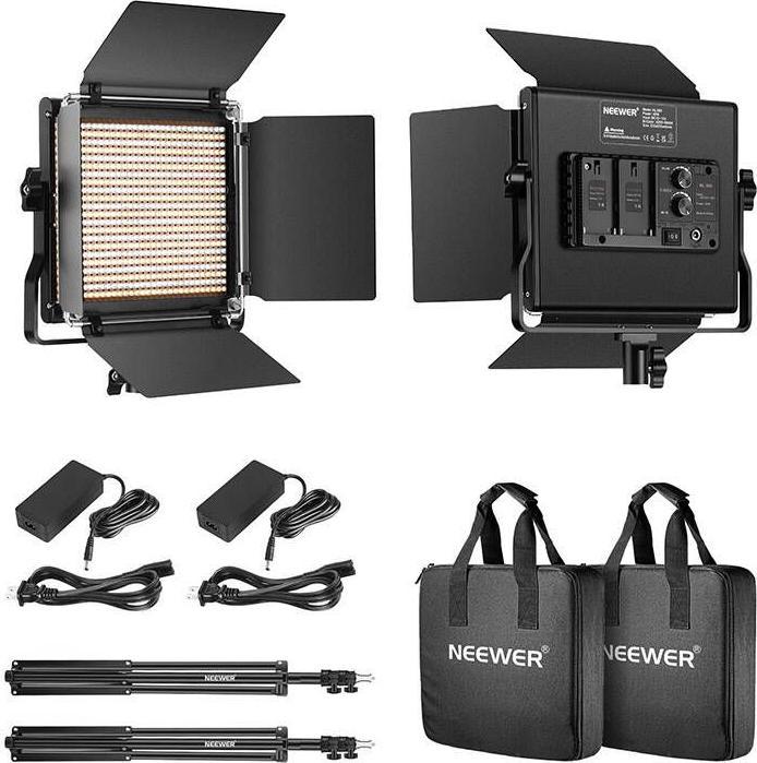 Produktbild Neewer Kit 660 Bi Color LED, two lamps 40W 3200-5600K (Flächenleuchte)