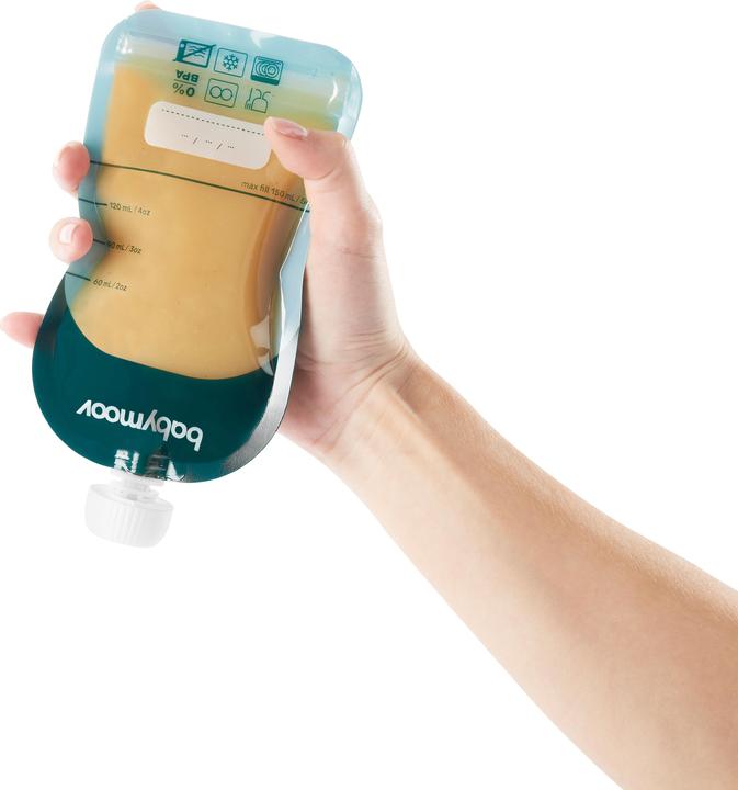 Actual product image Babymoov ISY squeeze bag