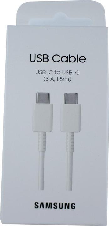 Productafbeelding Samsung USB-C dubbelzijdig, 1,8 m 3A wit (1.80 m, USB 2.0)