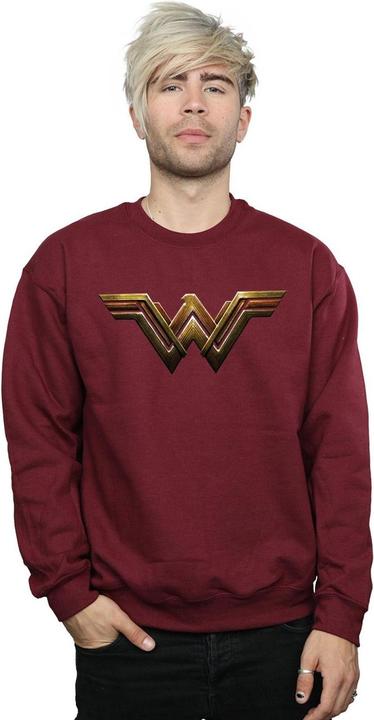 Actual product image Mens Justice League Movie Wonder Woman Emblem Sweatshirt (L)