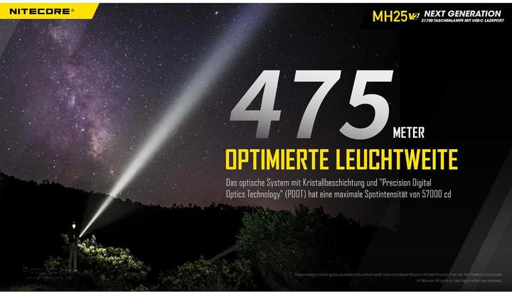 Image du produit Nitecore MH25 V2 1300 lumens Zaklamp (15.72 cm, 1300 lm)