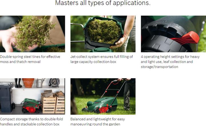 Produktbild Bosch Home & Garden Moosrupfer UniversalRake 900