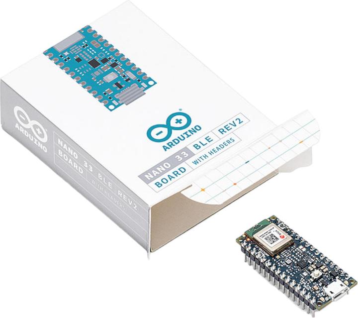 Image du produit Arduino ABX00072 Carte Nano 33 BLE Rev2 avec en-têtes Nano ARM® Cortex®-M4