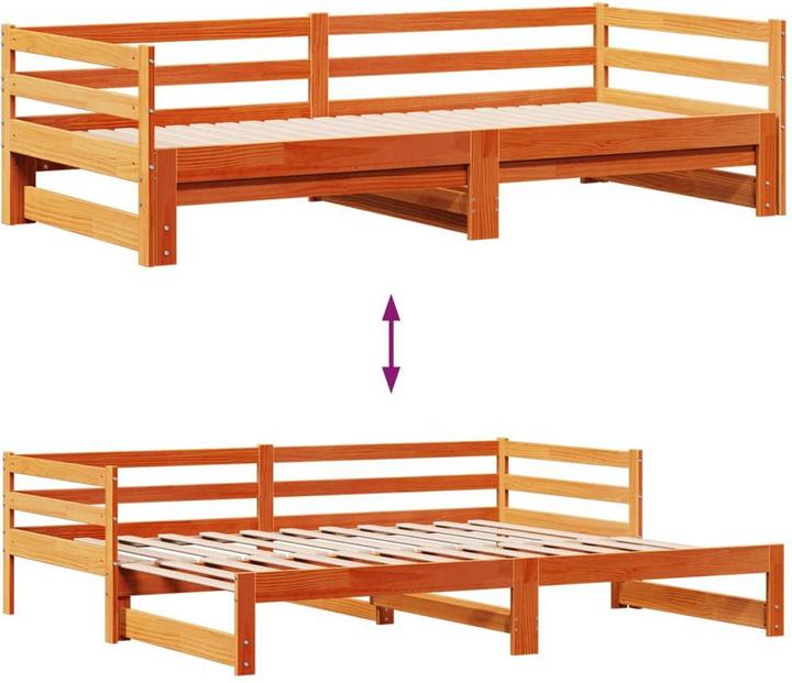 Image du produit VidaXL Lit de jour Extensible avec tiroirs (90 x 190 cm)