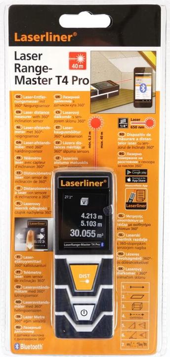 Immagine prodotto Laserliner LaserRange Master T4 Pro (40 m, 650 nm)