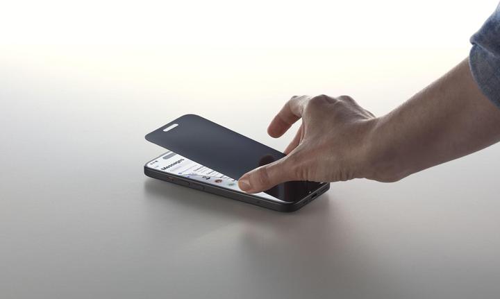 Actual product image Cellularline Top Secret Glass Eclipse (1 Piece, Apple iPhone 16 Plus)