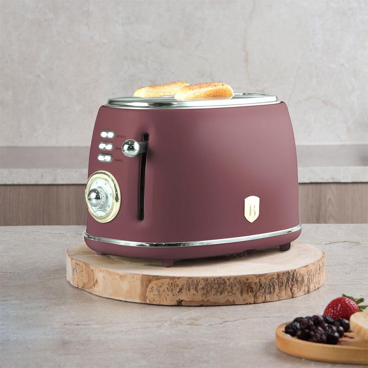 Produktbild BerlingerHaus Toaster mit 6 RÃ¶ststufen, bordeaux