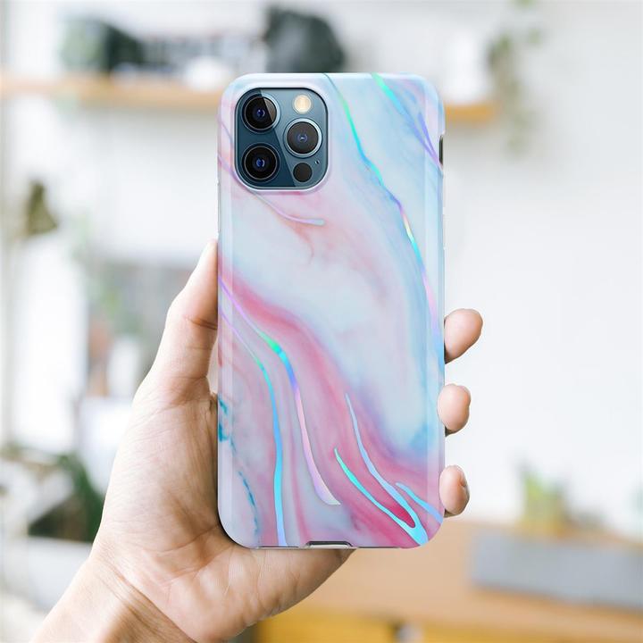 Produktbild Cadorabo IMD TPU Bunter Marmor Cover (Apple iPhone 12 Pro Max)